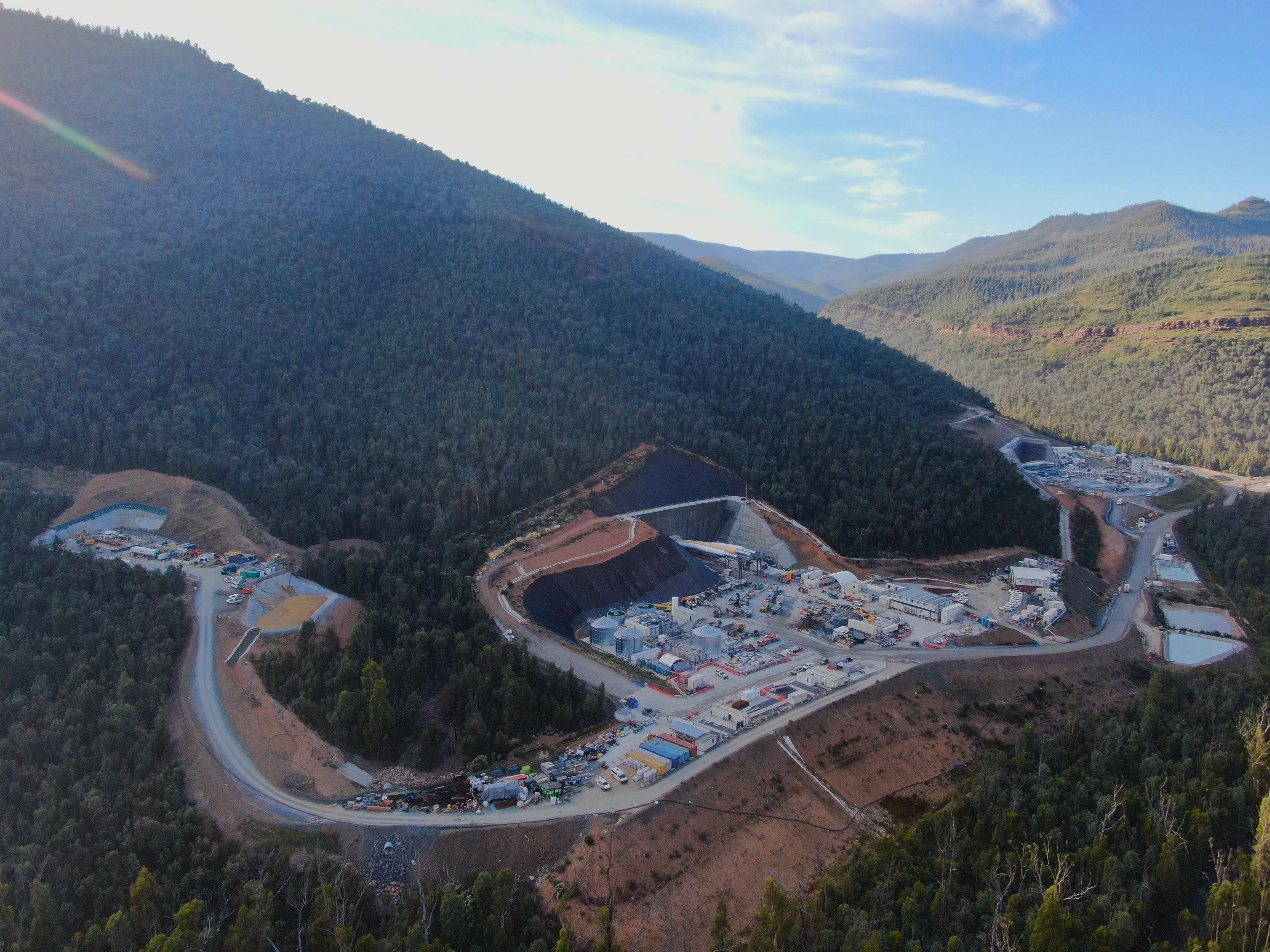 Main access tunnel portal